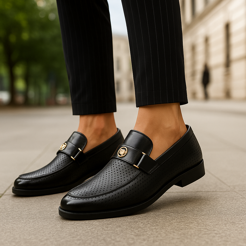 Vercini Perforated Loafers