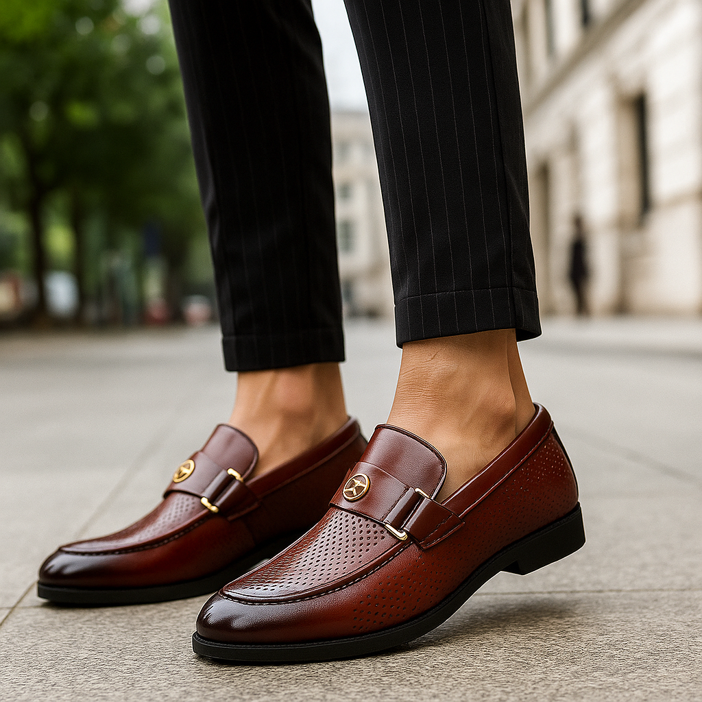 Vercini Perforated Loafers