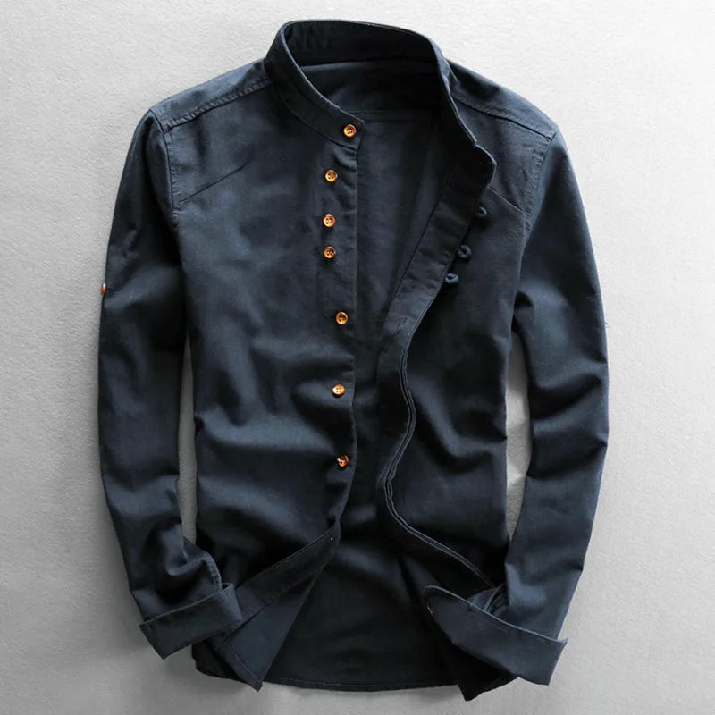 Hiroto Cotton-Linen Shirt
