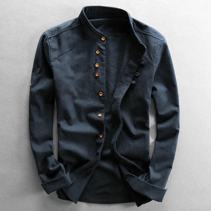 Hiroto Cotton-Linen Shirt