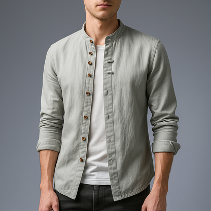 Hiroto Cotton-Linen Shirt