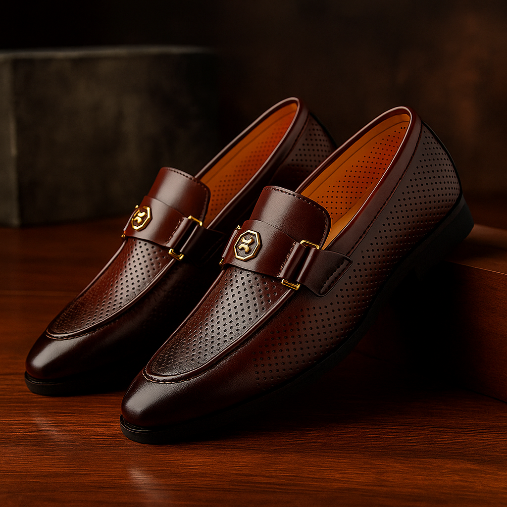 Vercini Perforated Loafers