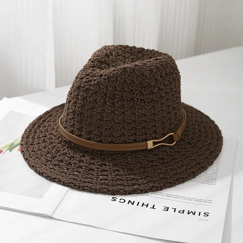 Solenne Grove Woven Fedora