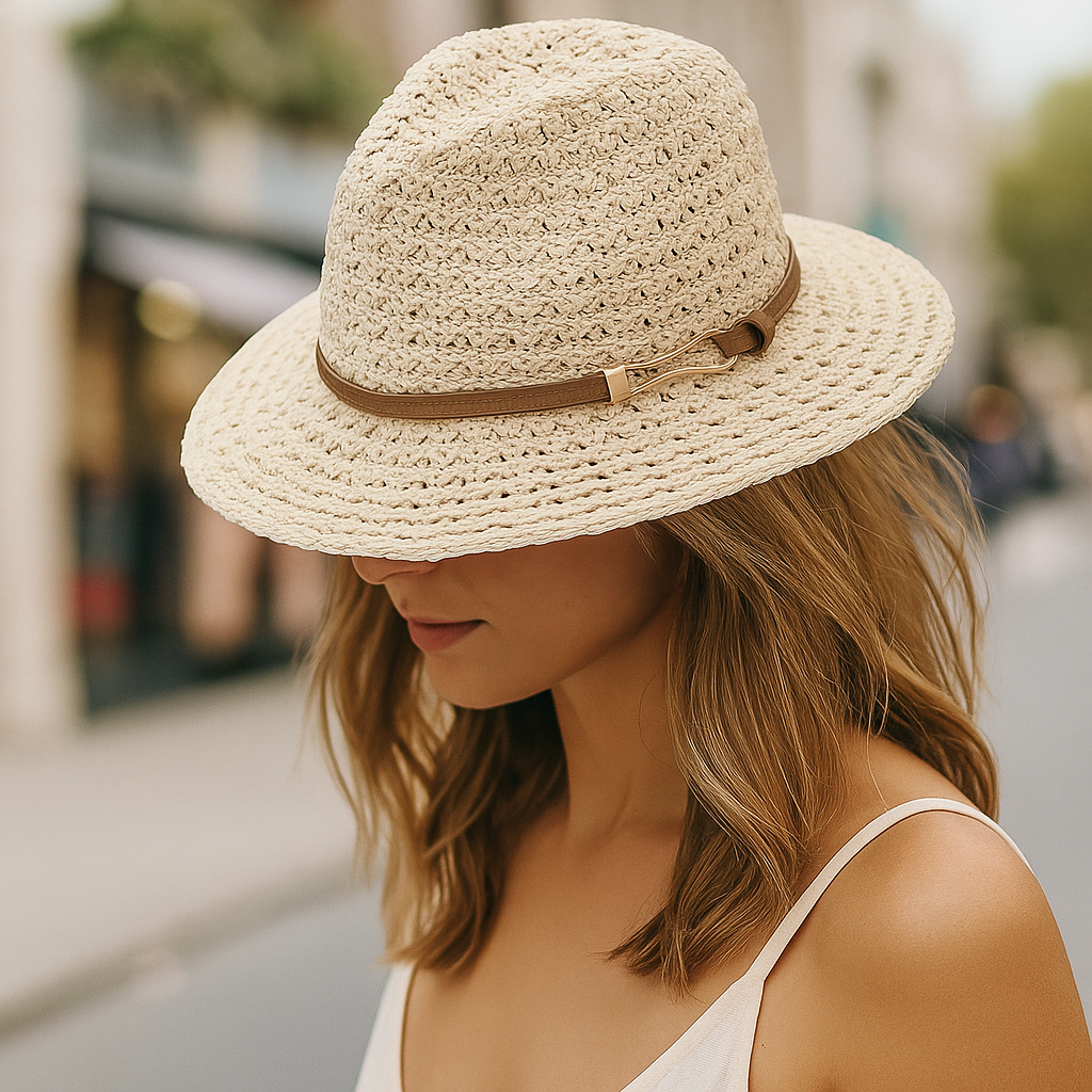 Solenne Grove Woven Fedora