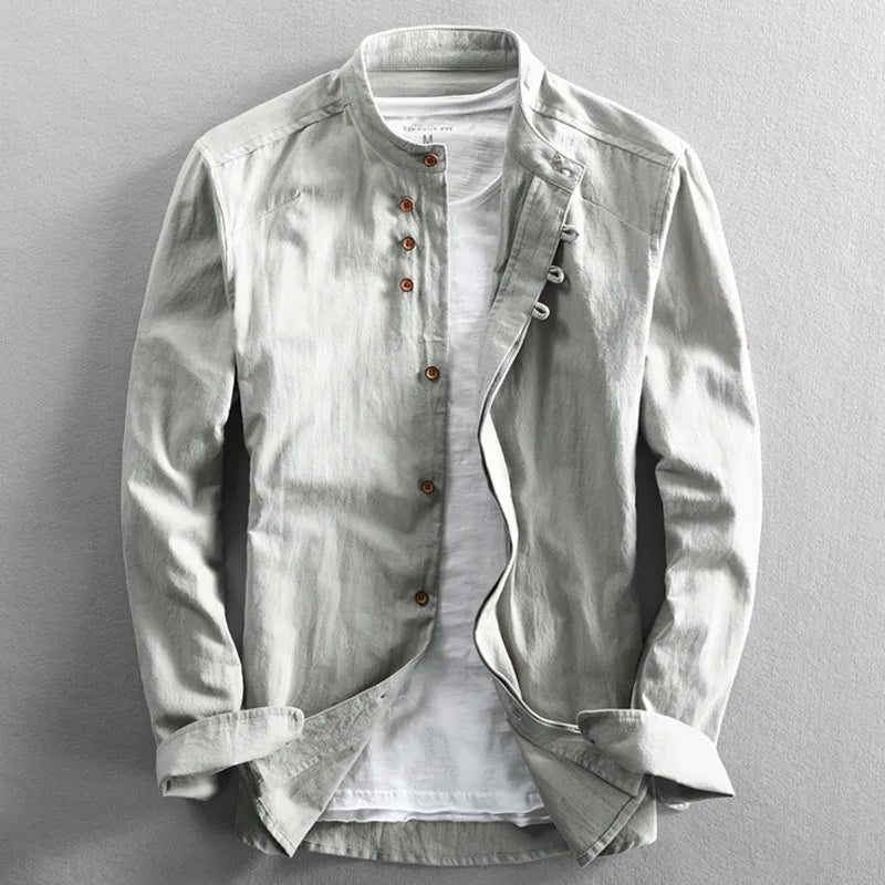 Hiroto Cotton-Linen Shirt